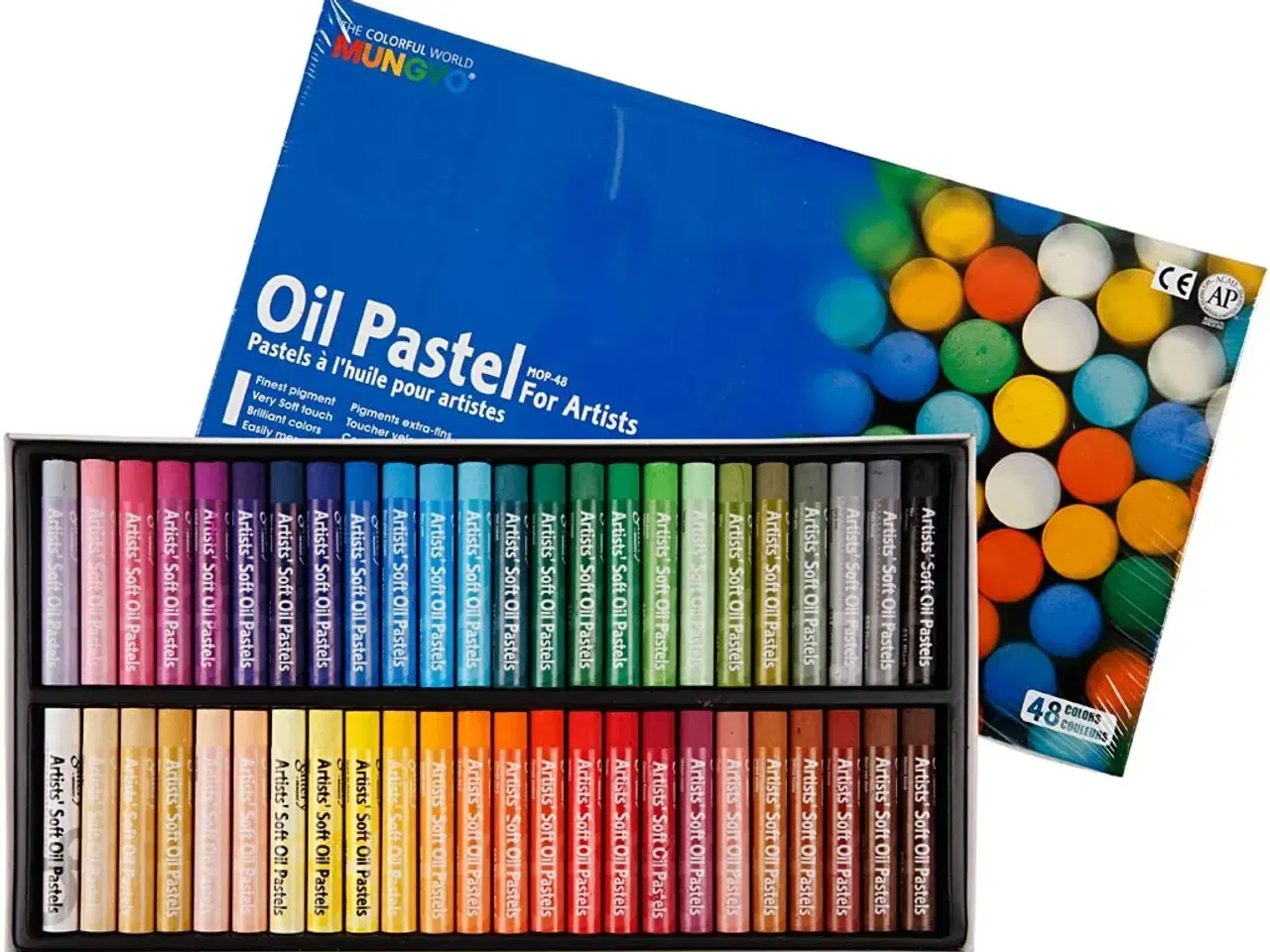 Billede 1 - Mungyo Oliepastel - 48 Assorterede Farver