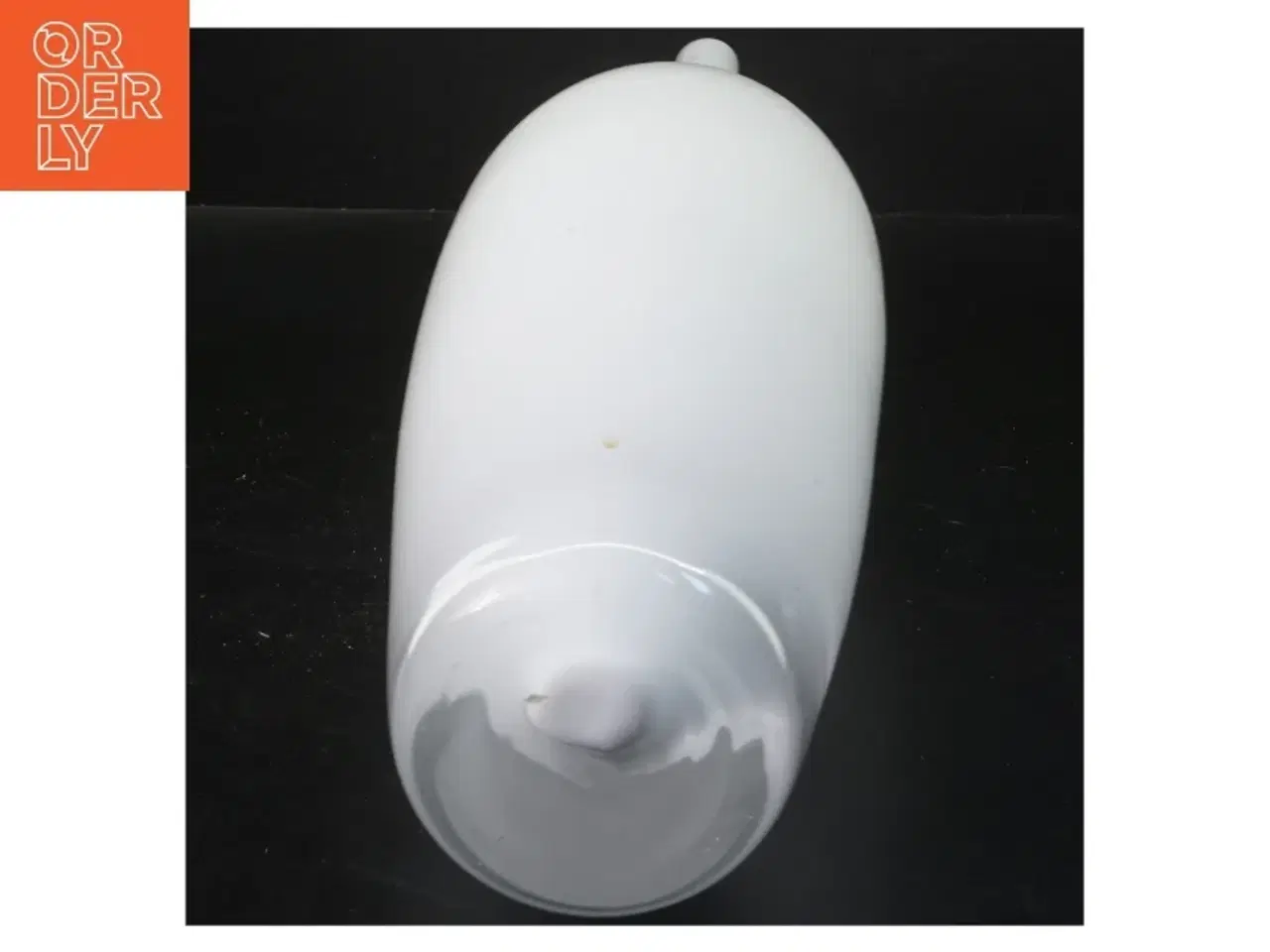 Billede 2 - Hvid vase fra holmegaard (str. 44x11 cm)