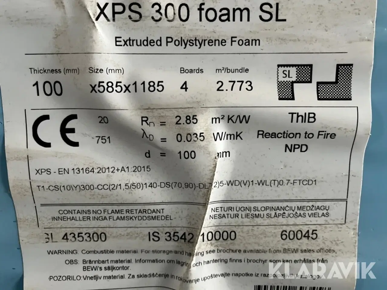 Billede 10 - Isolering BEWi XPS 300 foam SL 100 mm 585 x 1185 cm 135 kvadratmeter