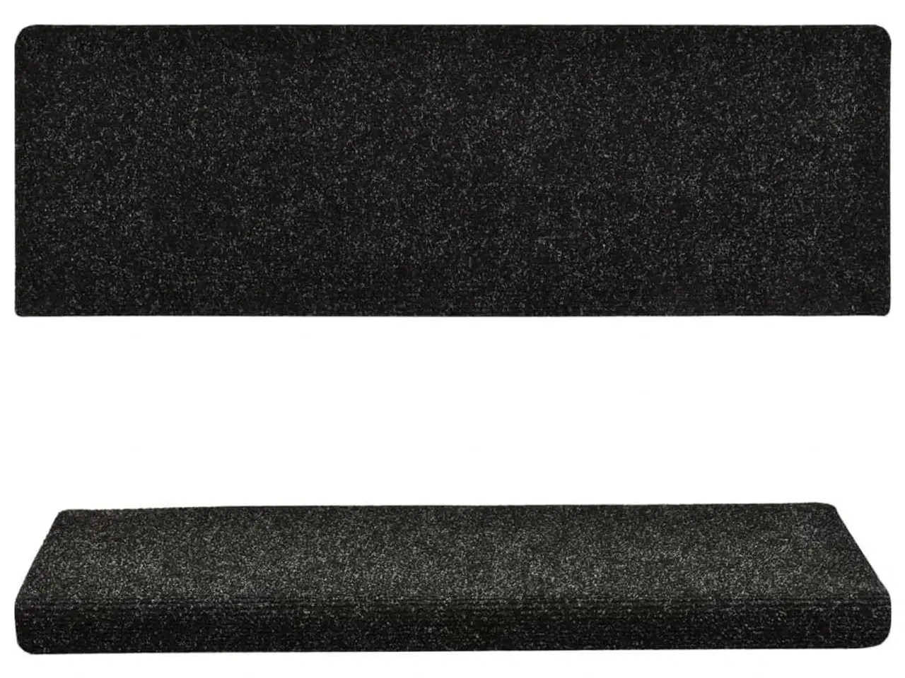 Billede 4 - Trappemåtter 10 stk. 65x21x4 cm tuftet sort