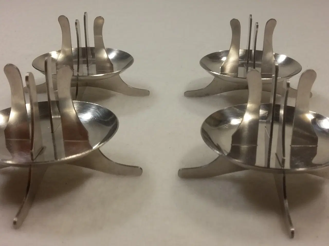 Billede 1 - RETRO STÅL LYSESTAGER