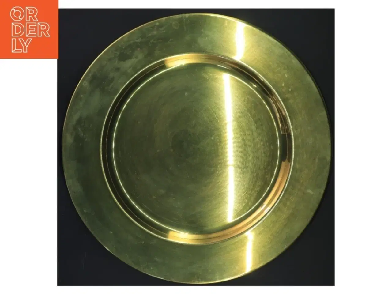 Billede 2 - Sæt af guldmetal tallerkener (str. Ø 28 cm)