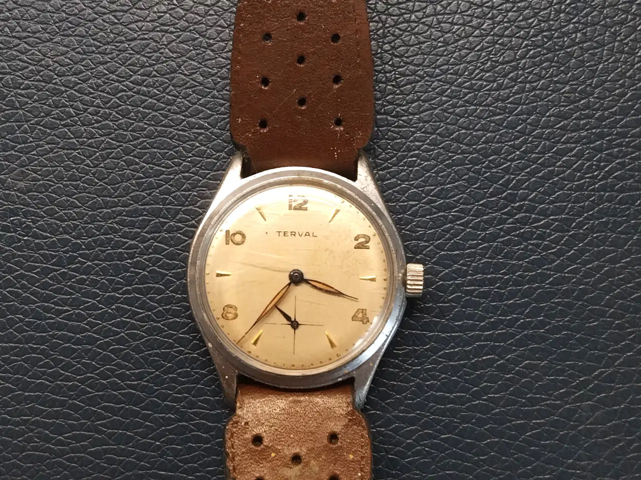 Billede 2 - TERVAL mekaniske SWISS MADE vintage herreur