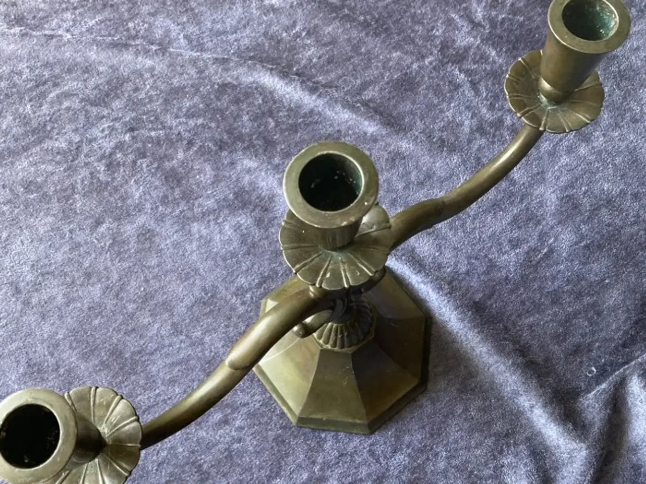 Billede 2 - Just Andersen – tre-armet lysestage 