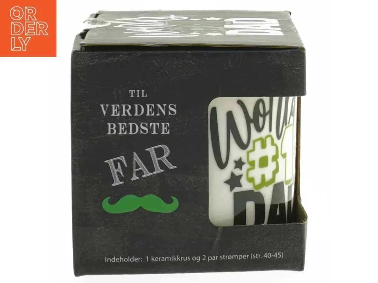 Billede 2 - Gaveæske til verdens bedste far (str. Sokker. str. 40-45)