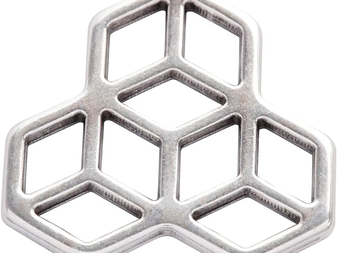 Billede 1 - Elegant forsølvet smykkevedhæng, 30 mm