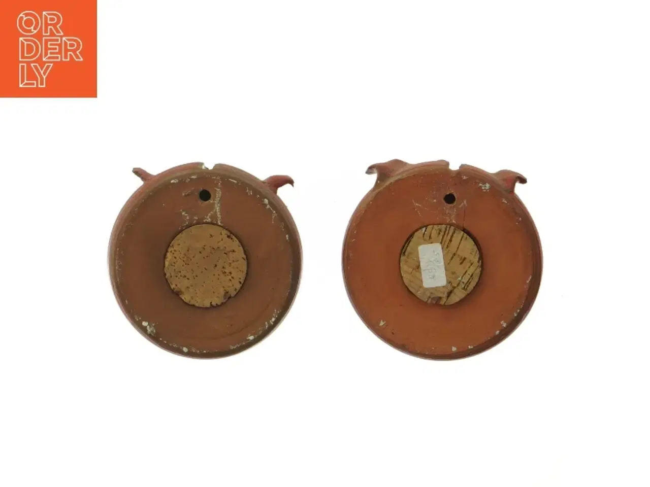 Billede 3 - Keramiske griseformede dekorationer (str. Ø 12 cm)