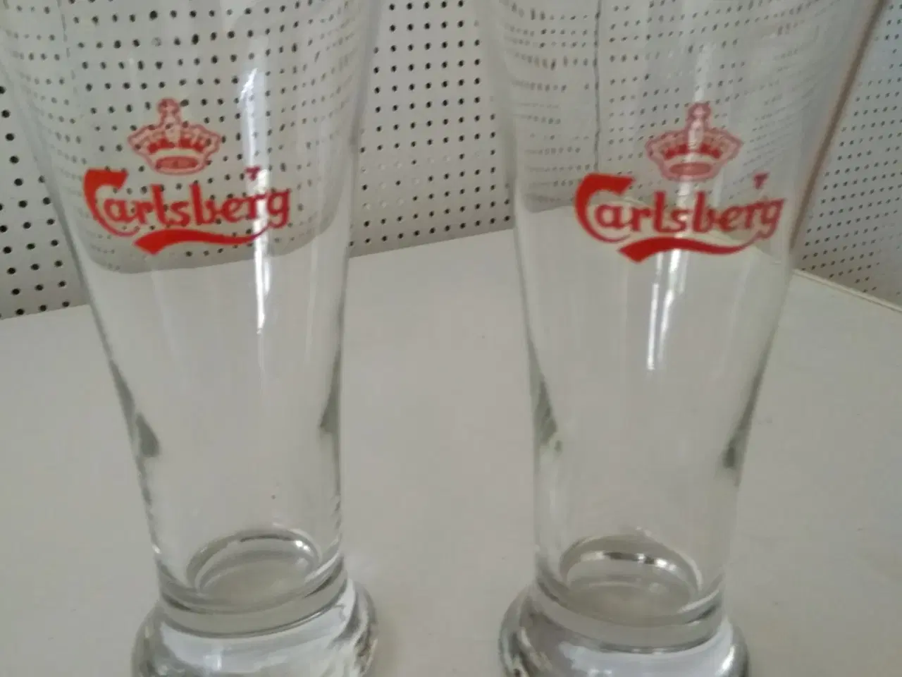 Billede 2 - 18 glas og gamle Carlsberg glasbakker
