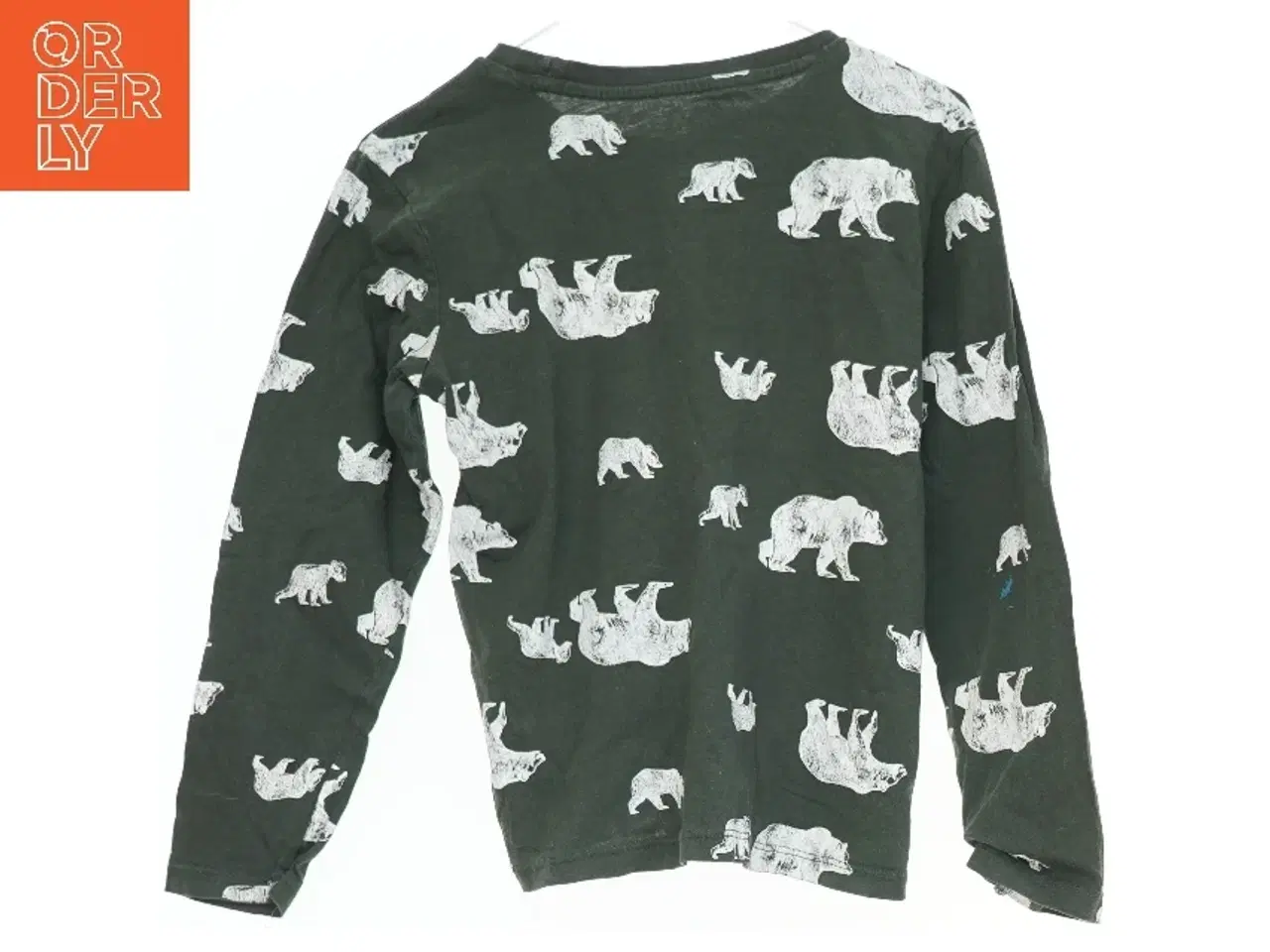 Billede 2 - Langærmet bluse med bjørneprint fra VRS (str. 122)