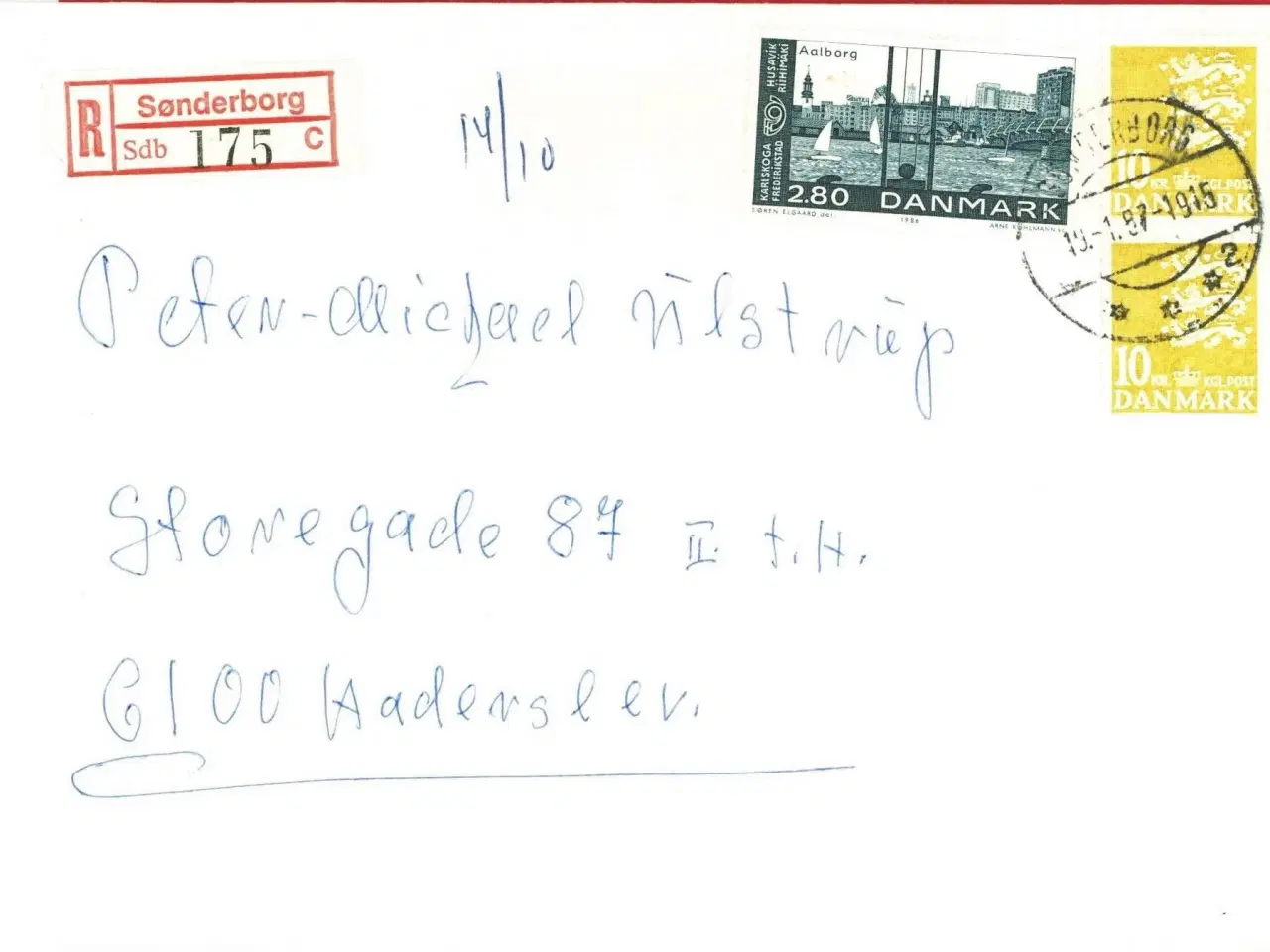 Billede 3 - 3 x R-breve fra Sønderborg, 1987