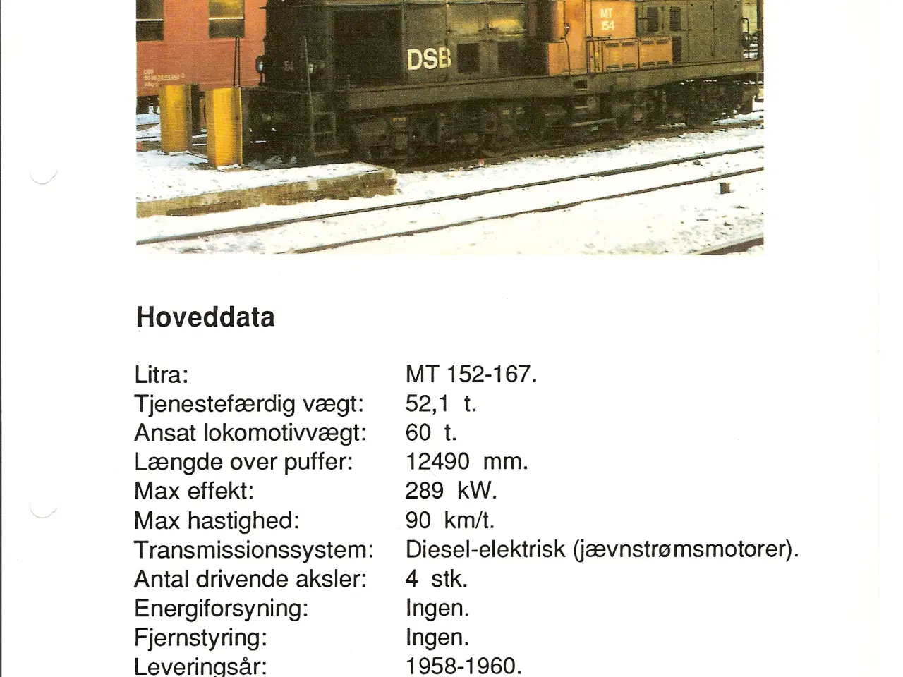 Billede 8 - DSB A4 hæfte "Trækkraftmateriel for Fjerntrafik"