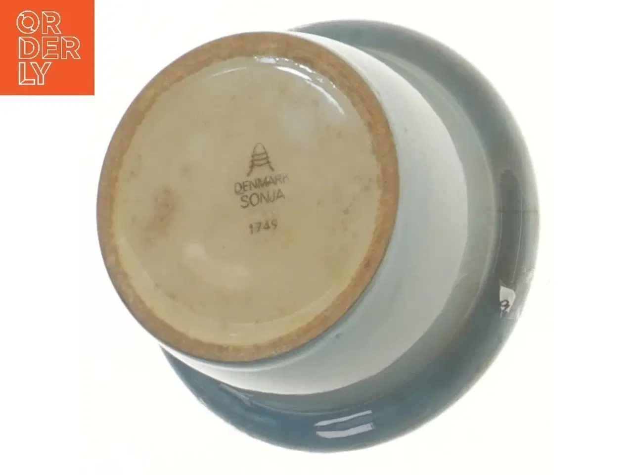 Billede 3 - Blå Aluminia lågkrukke (str. 13x8 cm) fra aluminia sonja