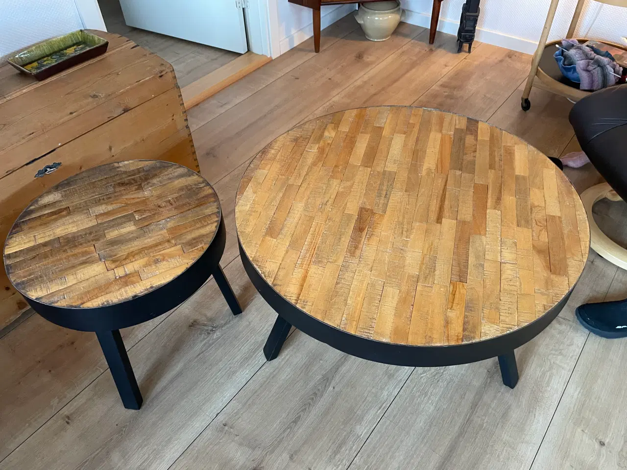 Billede 1 - Runde teak sofaborde 