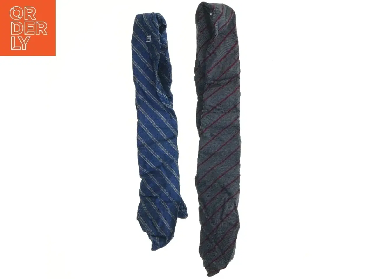 Billede 1 - Mønstrede slips i to farver (str. 120 cm)