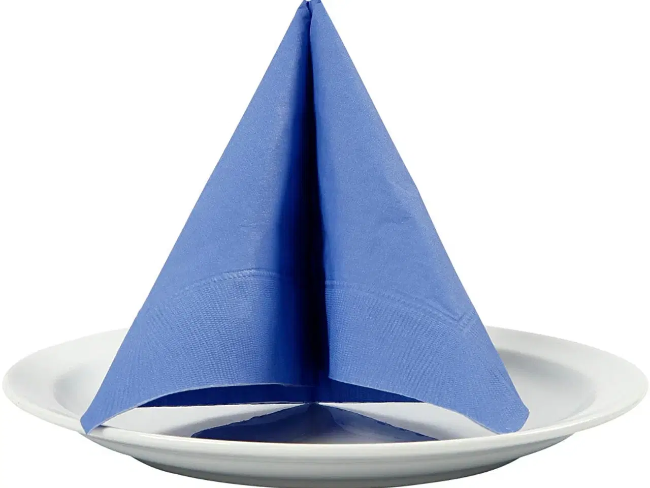 Billede 1 - Servietter, hvid bagside, str. 33x33 cm, lyseblå, 20 stk./ 1 pk.