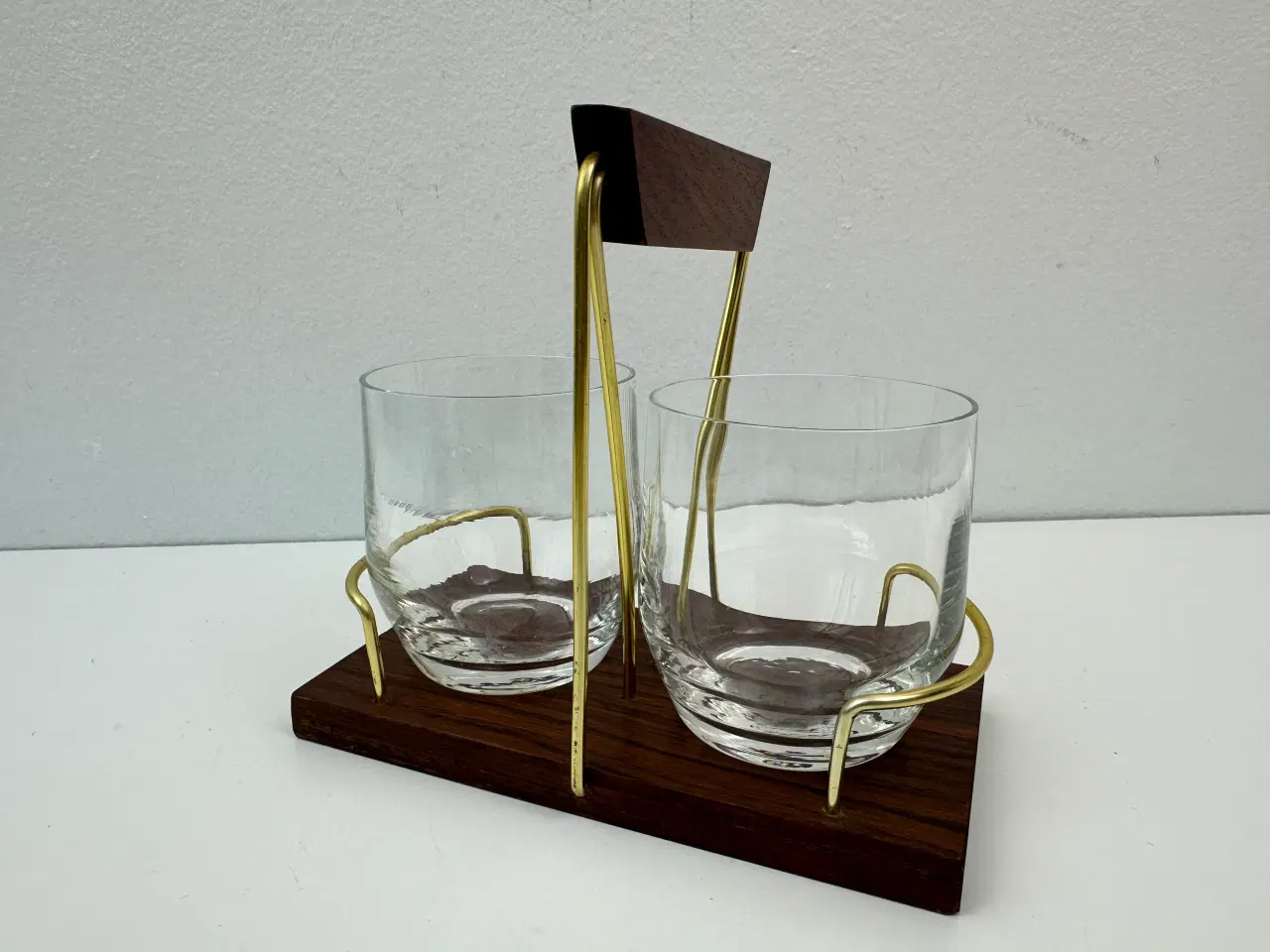 Billede 7 - Palisander / messing glas holder (retro)