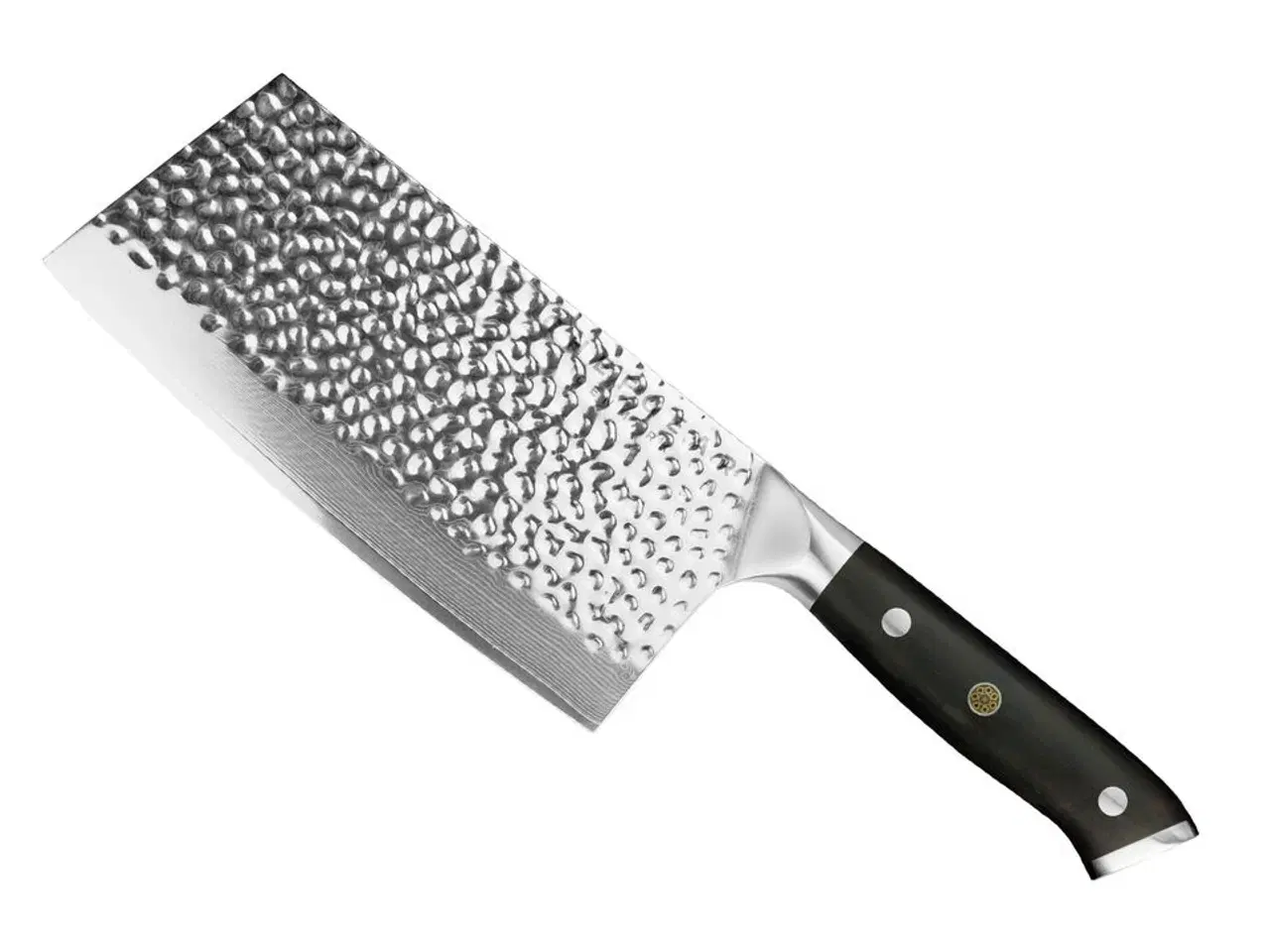 Billede 1 - Cleaver, 18 cm knivblad, udført i 67 lags Damaskus stål.