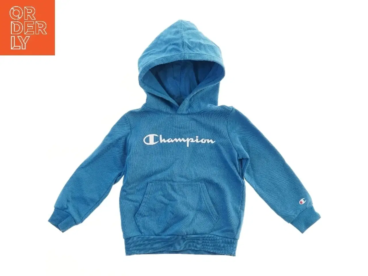Billede 2 - Blå hættetrøje fra Champion (str. 98)