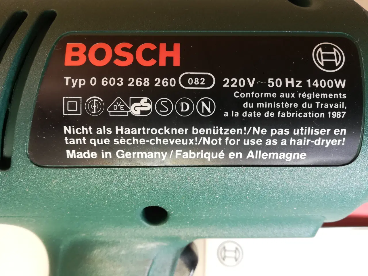 Billede 3 - Bosch PHG 490-2 varmluftpistol, 1400W