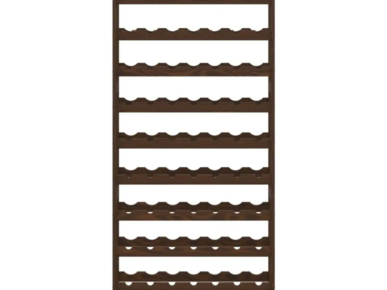 Billede 3 - Vinreol til 77 flasker massivt fyrretræ brun