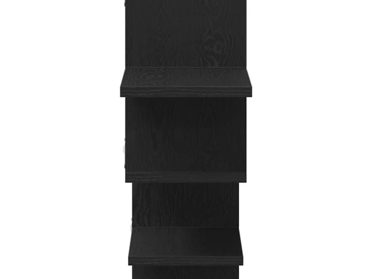 Billede 6 - Væghylde 124,5x18x60,5 cm konstrueret træ sort egetræsfarve