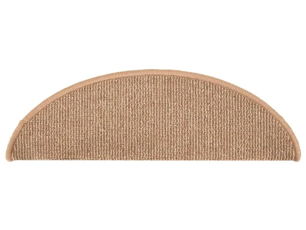 Billede 5 - Trappemåtter 15 stk. 56x17x3 cm lysebrune halvrunde