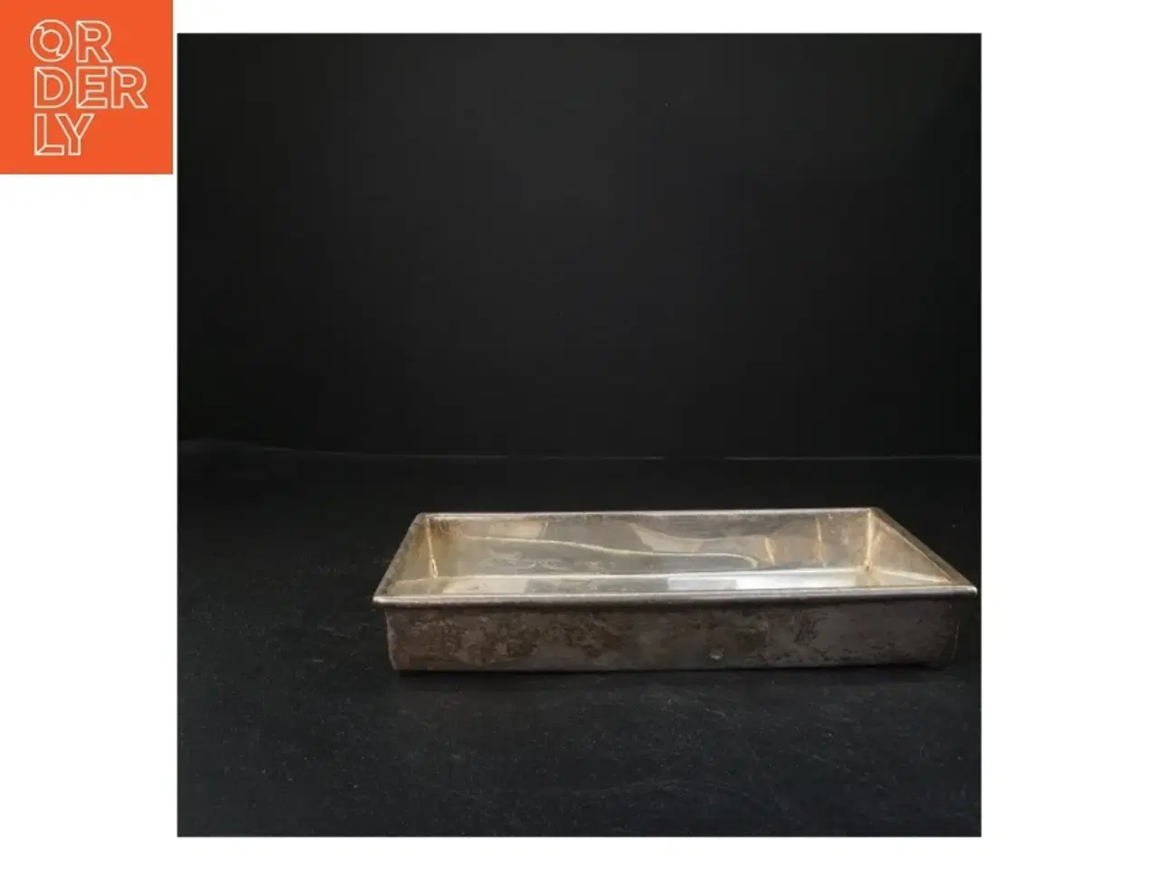 Billede 1 - Rektangulært metalfad (str. 27x17x4 cm)