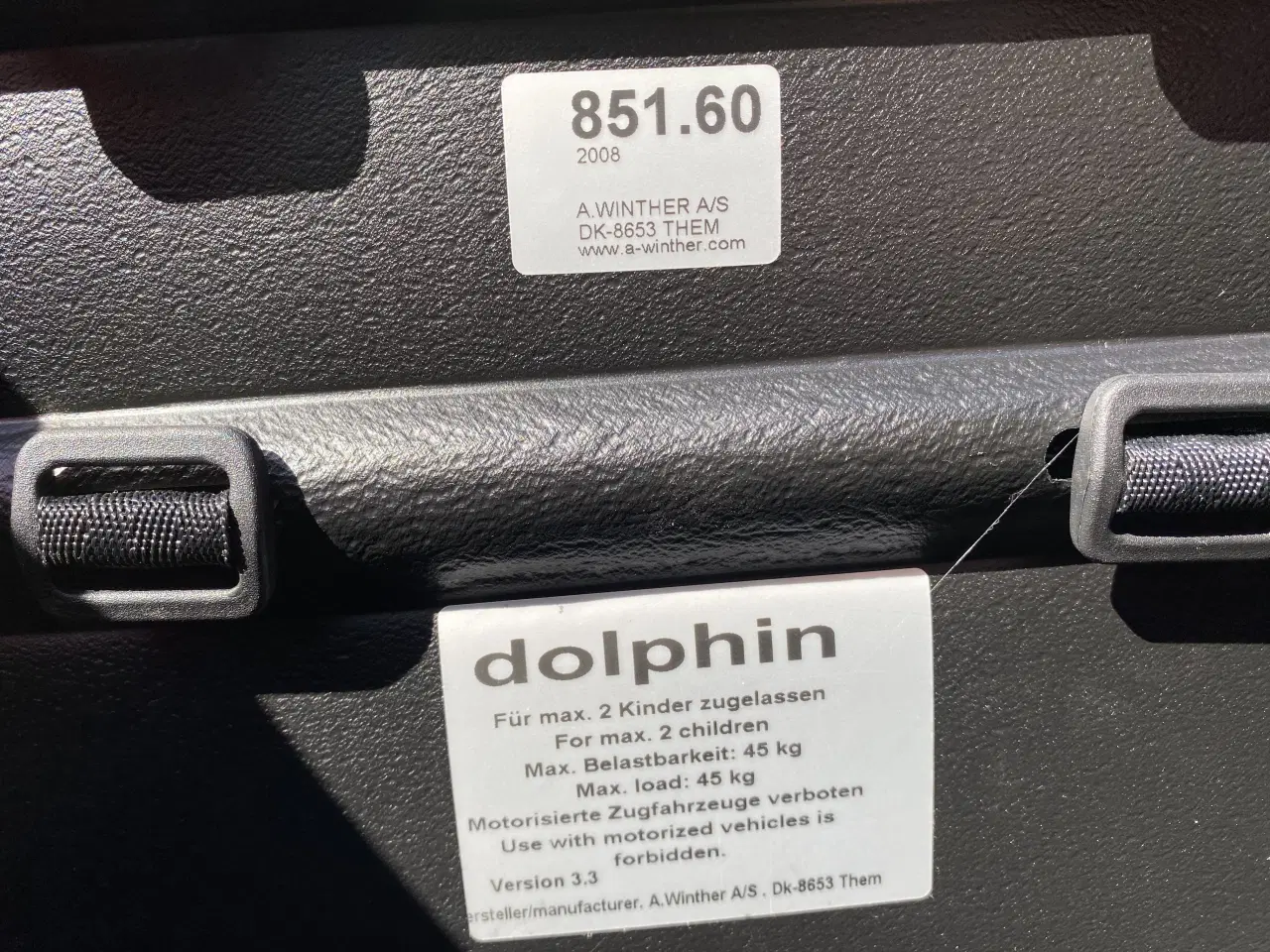 Billede 17 - Winther Dolphin cykeltrailer / barnevogn til 2 små