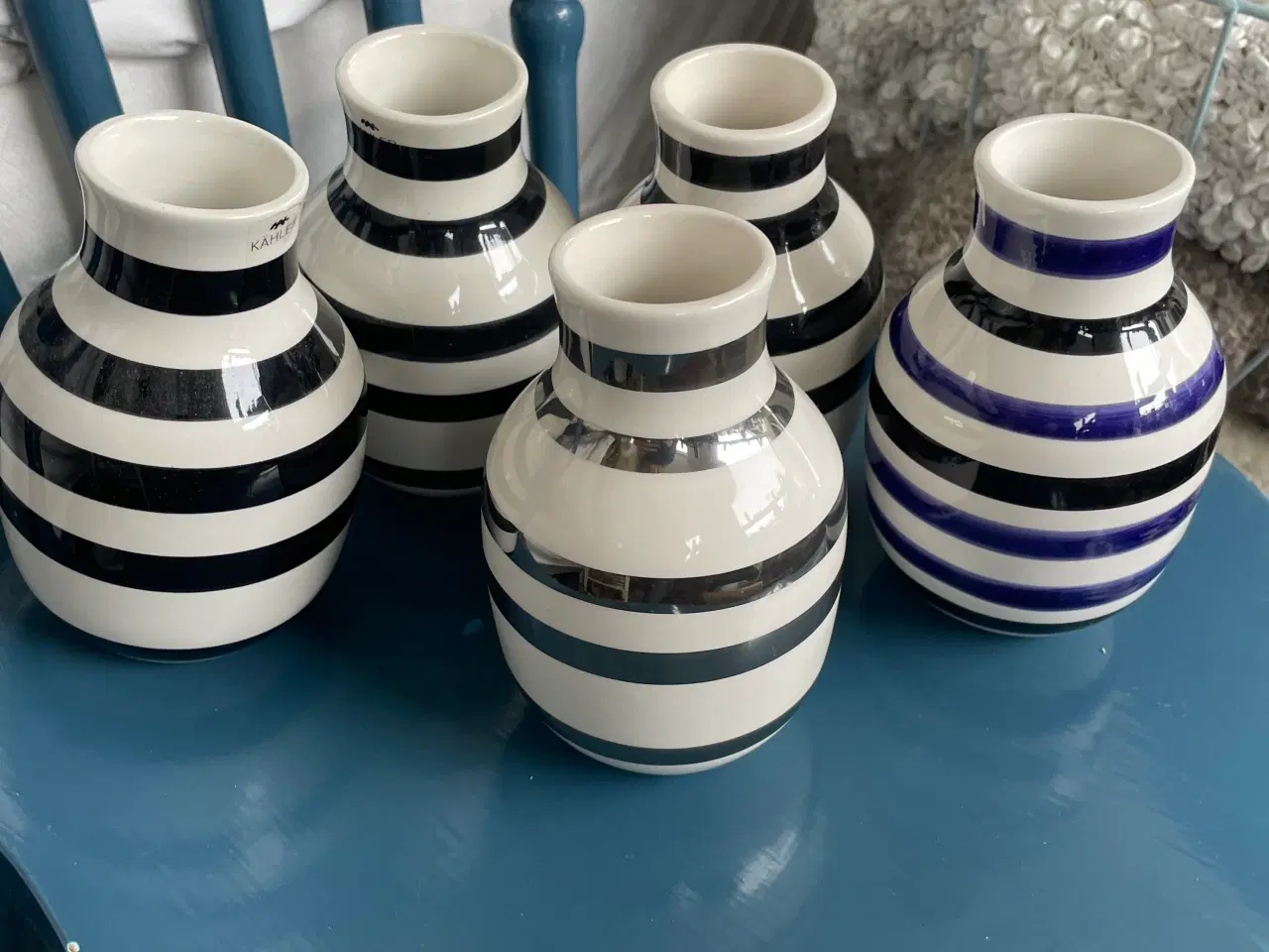 Billede 2 - Kahler stribet vase vaser