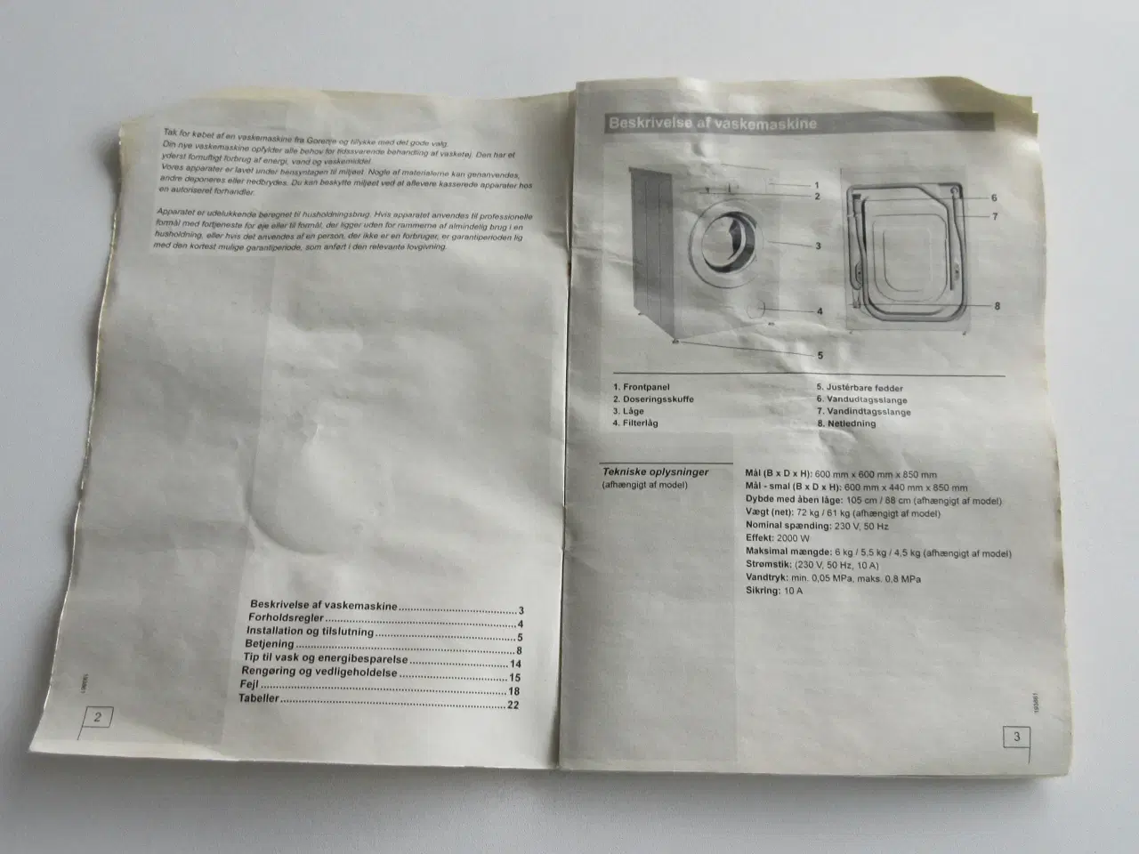 Billede 2 - Vaskemaskine mrk. Gorenje
