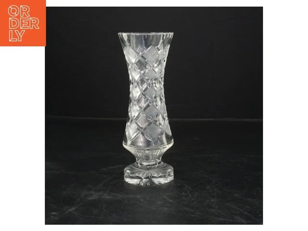 Billede 1 - Klar glasvase (str. 18 cm)