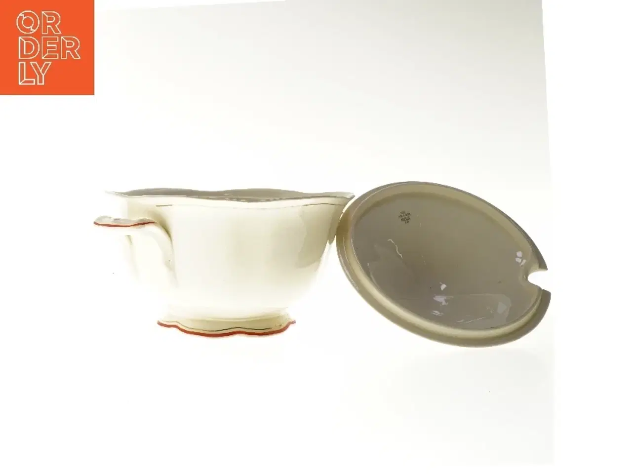 Billede 3 - Suppeterrin med låg fra Arabia (str. Ø 25x22 cm)