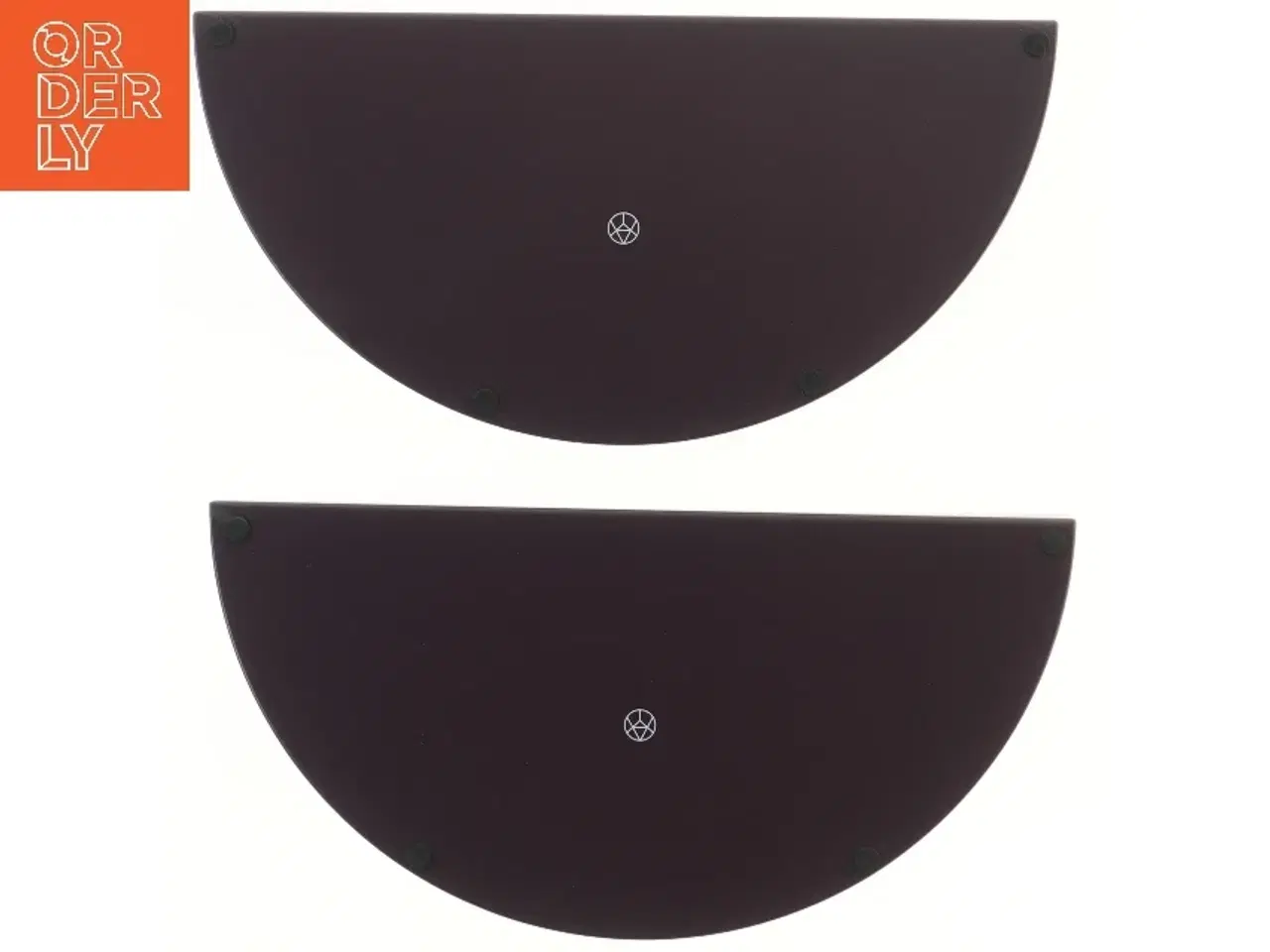 Billede 2 - Halvcirkelformede hylder (str. 2 styk, 33x16,5x2 cm)