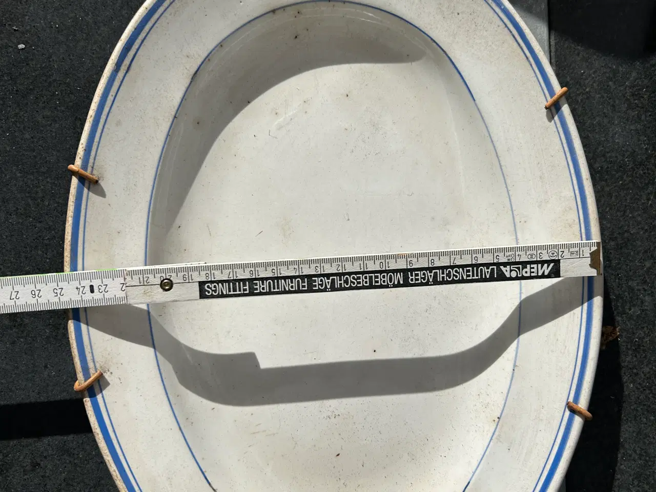 Billede 6 - Muselmalet diverse fad og tallerkener