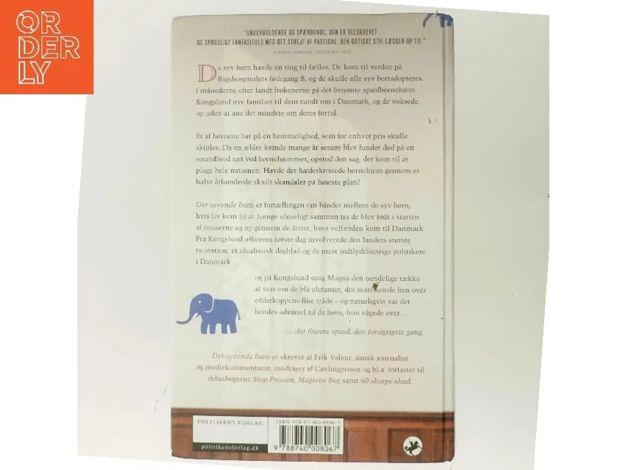 Billede 3 - Det syvende barn af Erik Valeur (Bog)