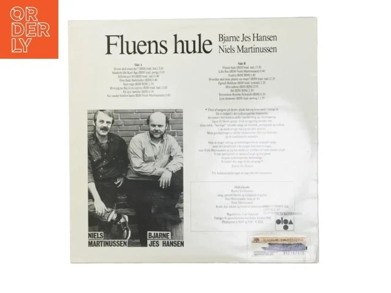 Billede 2 - Fluens hule LP fra Olga Musik