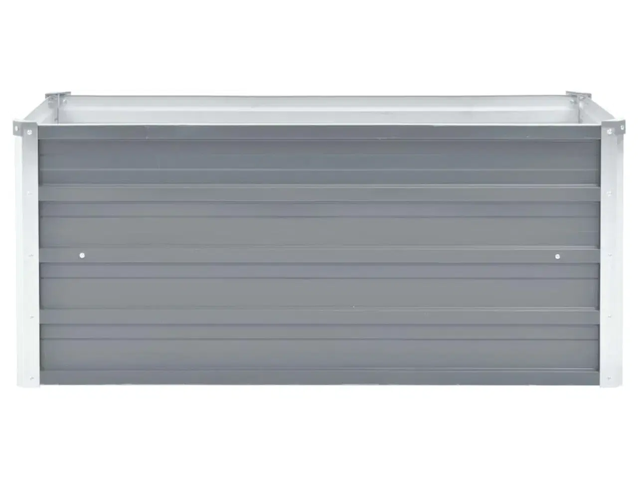 Billede 3 - Forhøjet plantekasse 100x40x45 cm galvaniseret stål grå