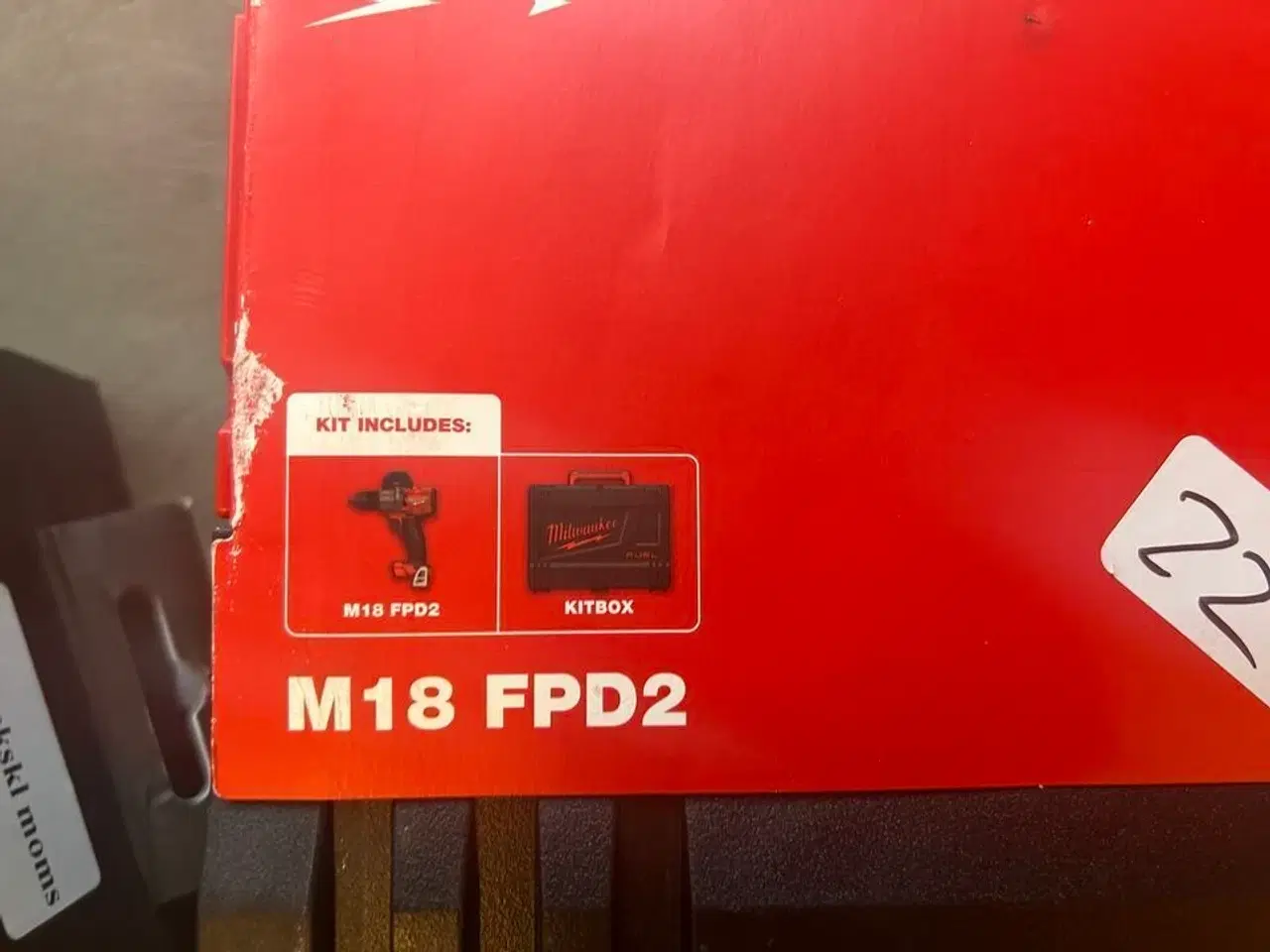 Billede 2 - Milwaukee skruemaskine M18 FPD2