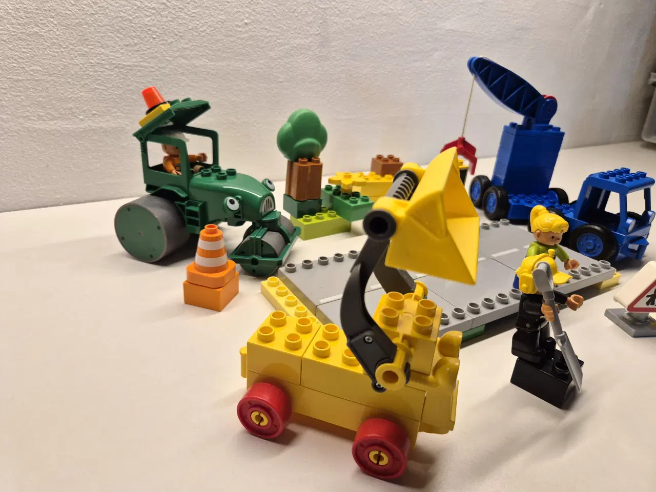 Billede 3 - Duplo Byggemand Bob Vejarbejde, Sælges som vist