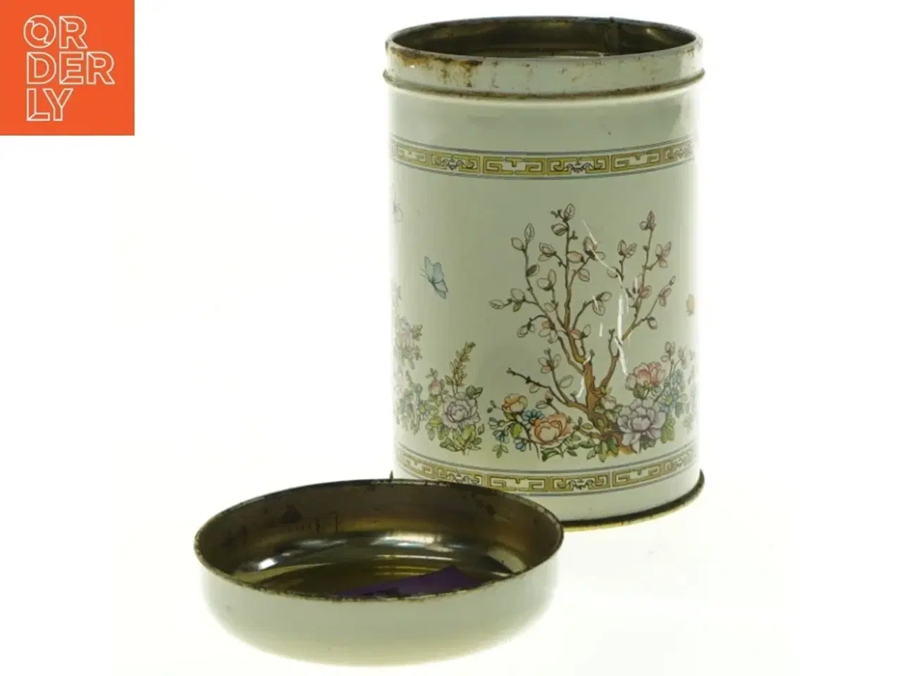 Billede 6 - Dekorativ vintage metaldåse (str. 14 x 9 cm)