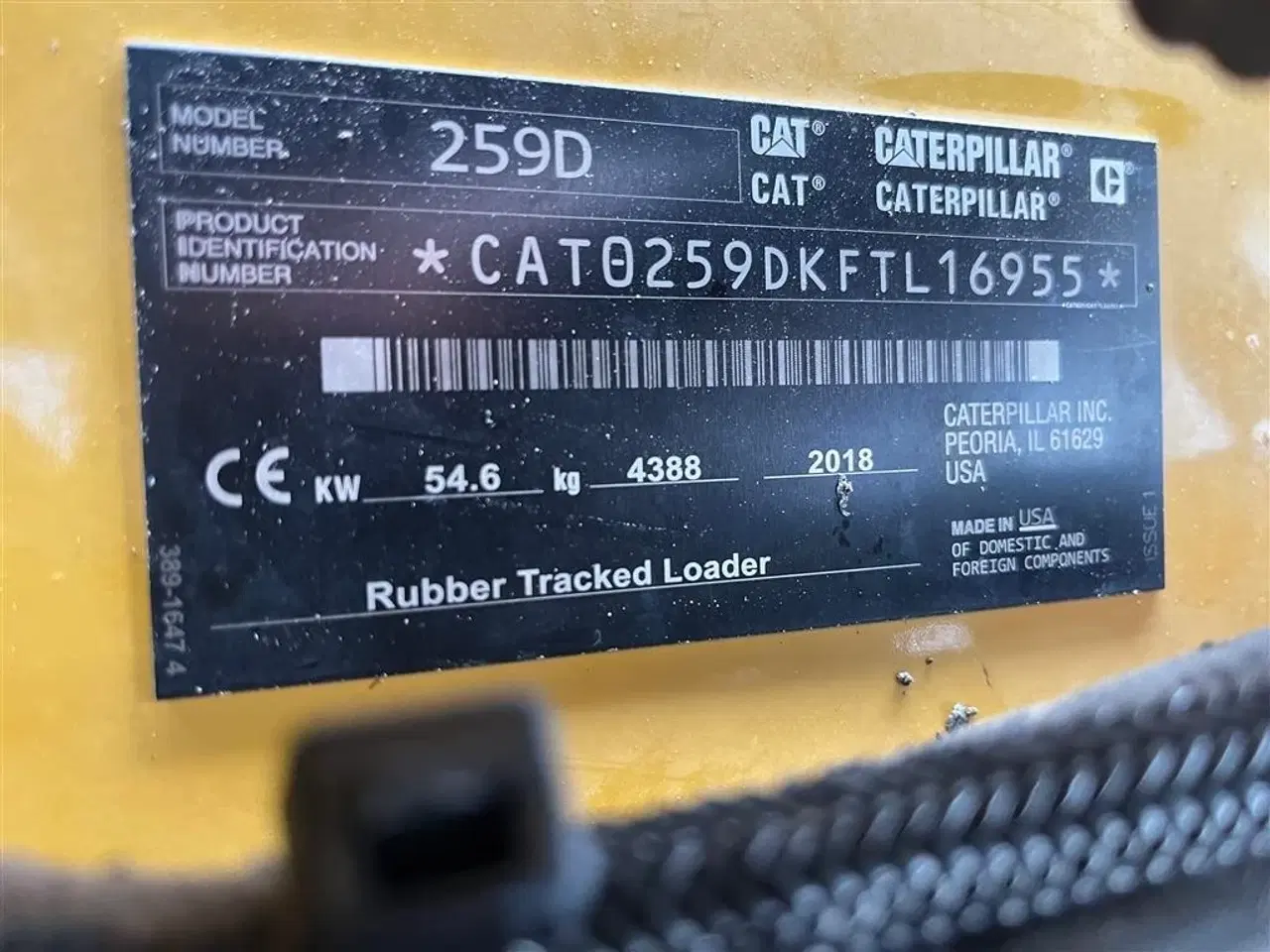 Billede 4 - Caterpillar 259D Med afretter-Powerrake-klippehoved solvl og gafler