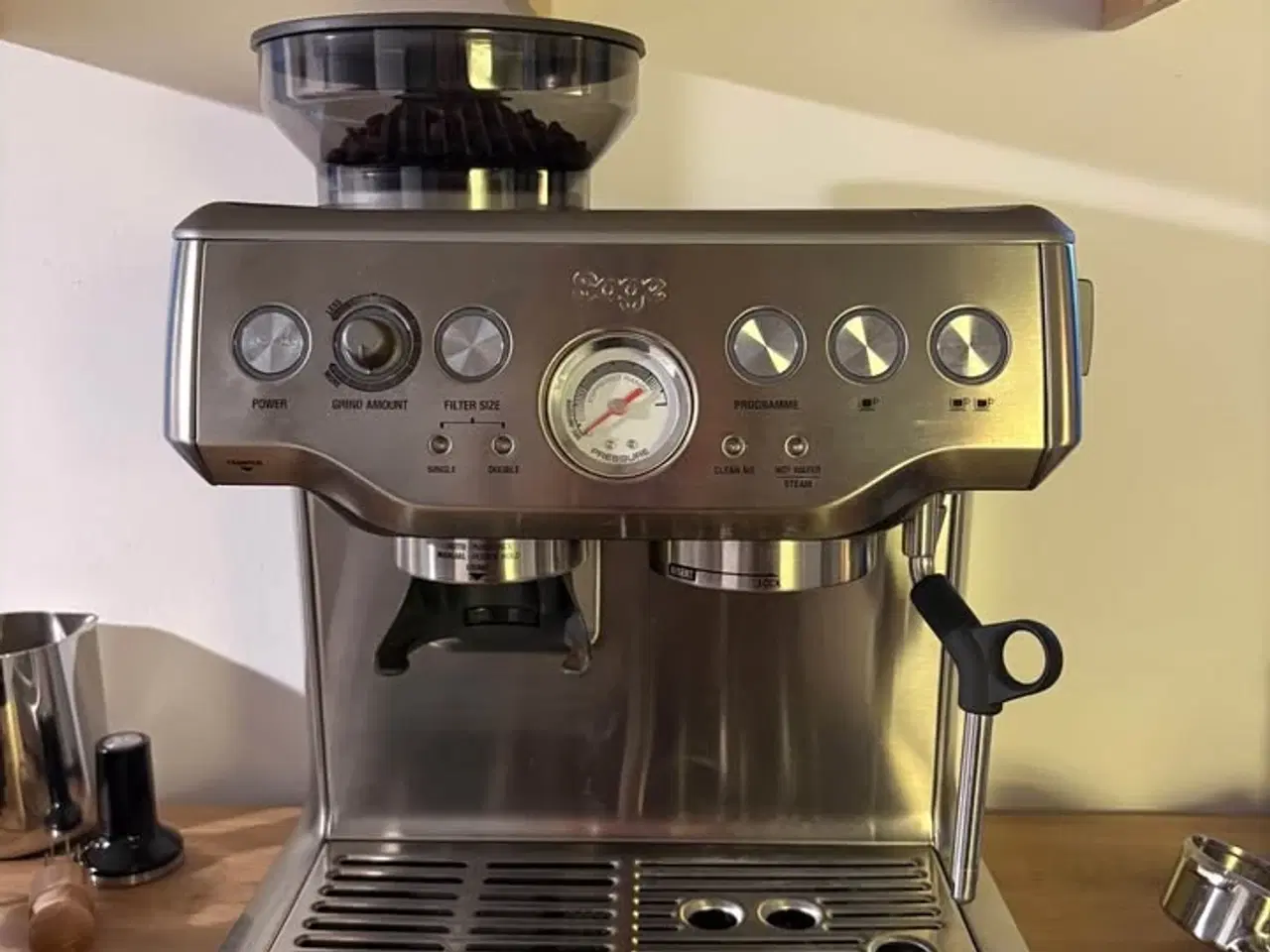 Billede 4 - Sage Barista Express espressomaskine + tilbehør