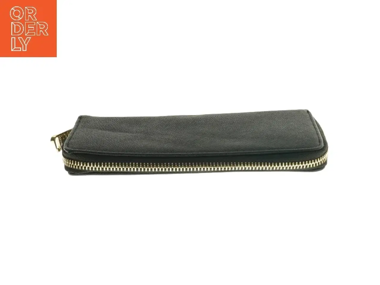 Billede 2 - Sort læderpung med lynlås fra Mango (str. 20x11 cm)