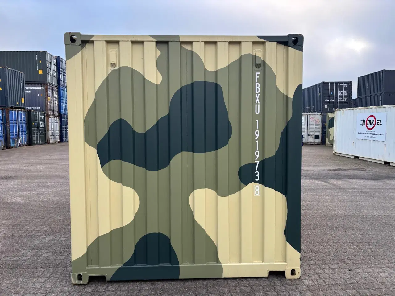 Billede 4 - TILBUD TILBUD 20 fods Container i Army Design