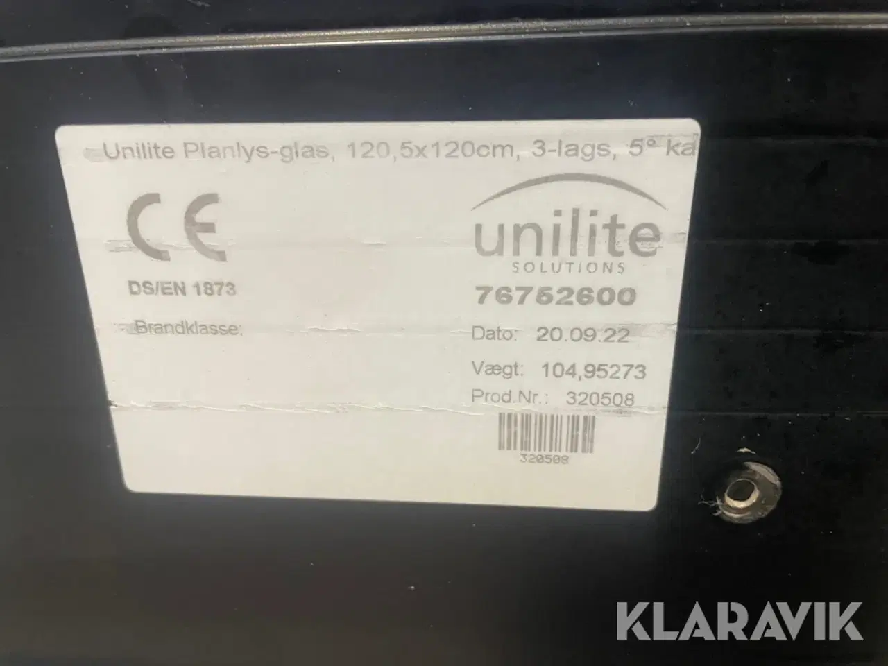 Billede 7 - Ovenlys vinduer Unilite Planlys-glas 6 styk