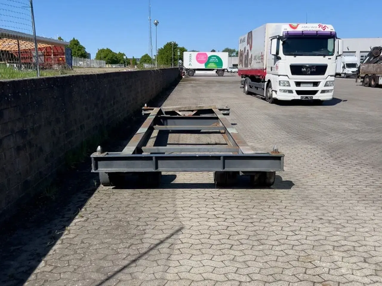 Billede 3 - Pladslad/vogn til container