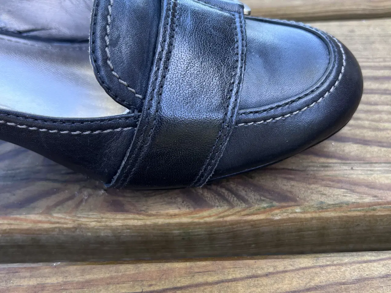 Billede 8 - Elegante ECCO læderpumps med sølvspænde – Str. 39