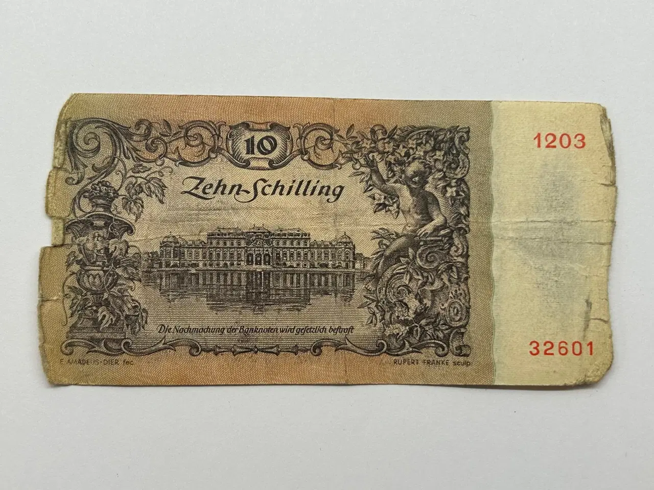 Billede 2 - 10 Schilling Austria 1950 - Meget slidt