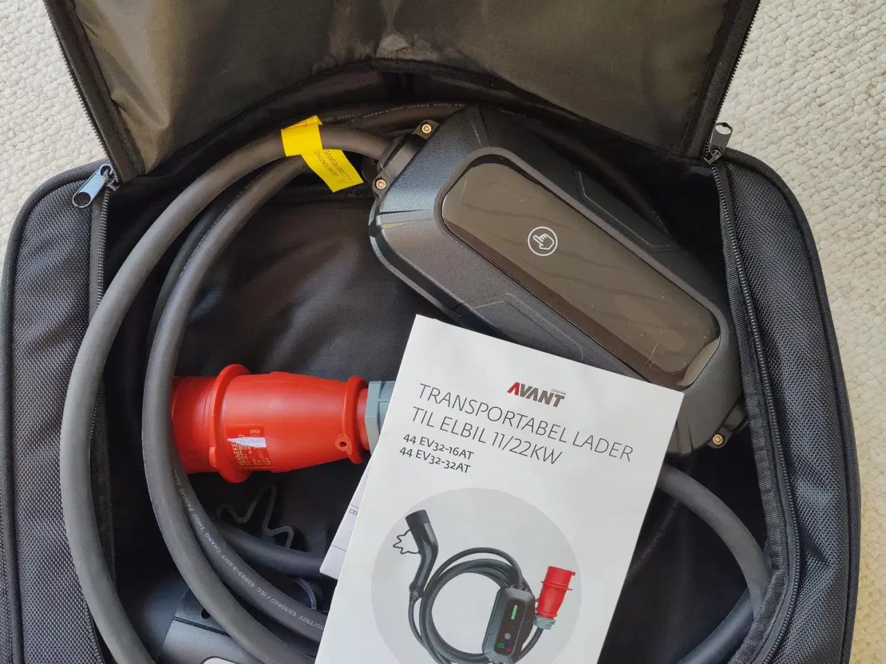 Billede 2 - AVANT transportable lader til Elbil, 11KW / 16A