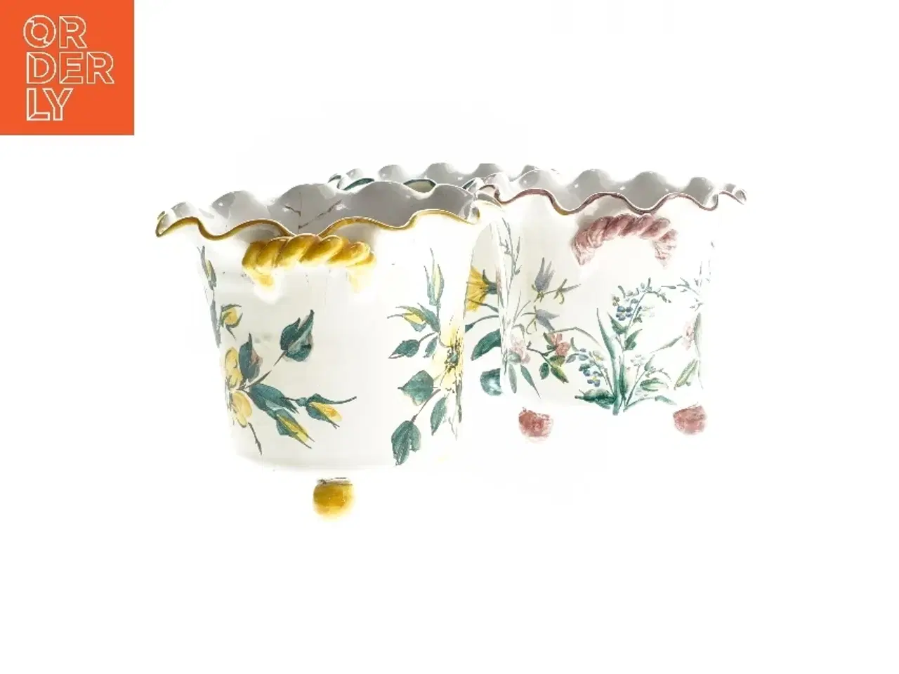 Billede 2 - Keramiske blomsterpotter fra Torben Danmark (str. Ø 15x14 cm)